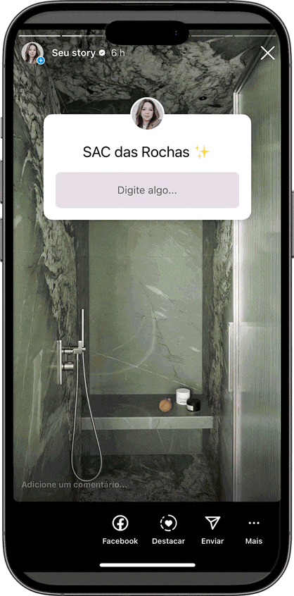 Simulação de pesquisa confusa sobre rochas naturais