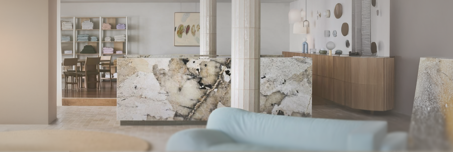 Banheiro com quartzito