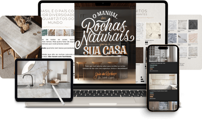 Manual das Rochas Naturais - Laptop, tablet e celular